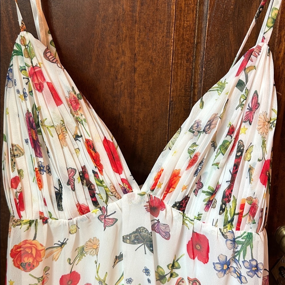 leena Mac Duggal Butterfly Floral dress - Picture 9 of 14